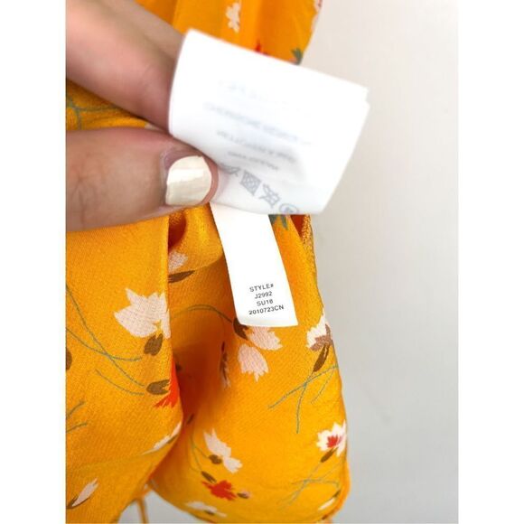 Madewell Mustard Floral Ruffle Camisole - Picture 7 of 7